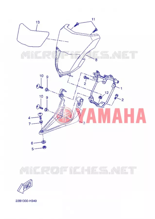 CARENAGES 1  Yamaha MOTO 125 2013 WR-R  WR125R