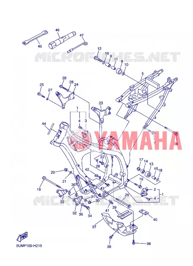 CADRE Yamaha MOTO 250 2013 WRF  WR250F