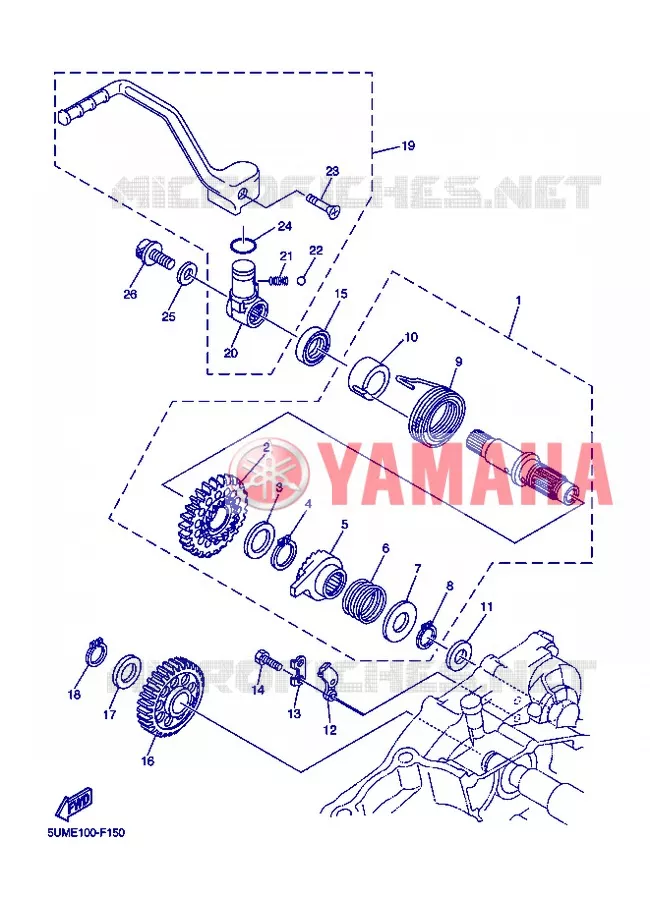 DEMARREUR Yamaha MOTO 250 2013 WRF  WR250F