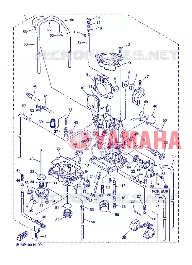 CARBURATEUR Yamaha MOTO 250 2013 WRF  WR250F