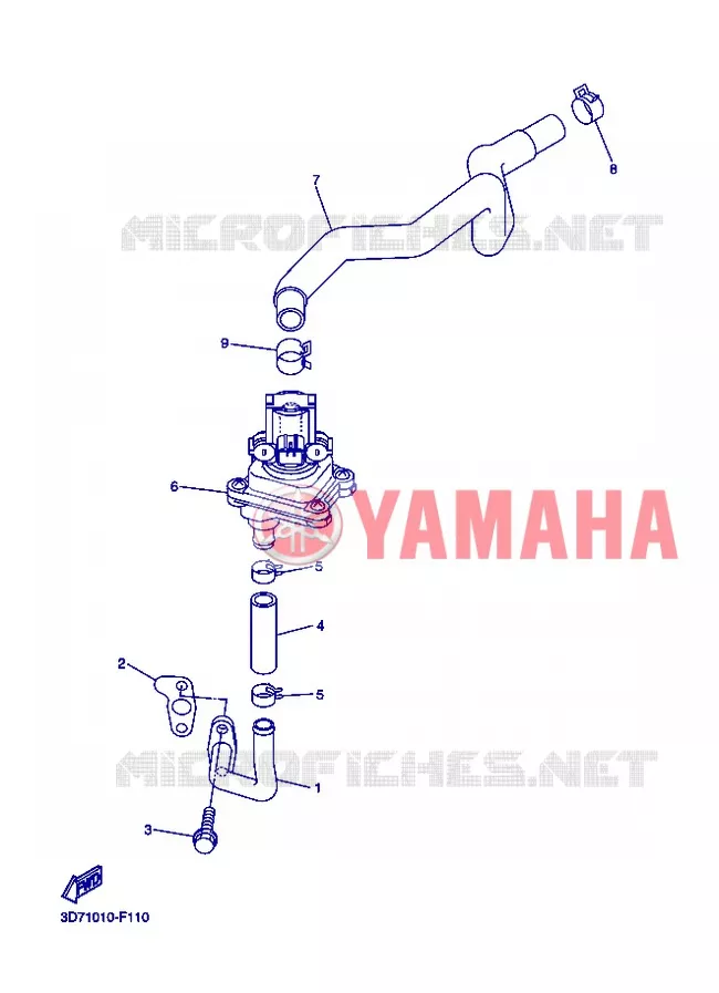 SYSTÈME D'ADMISSION D'AIR AIS Yamaha MOTO 250 2013 WR-R  WR250R