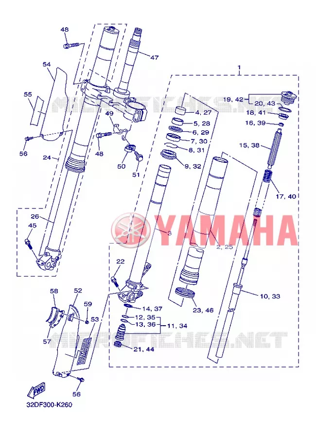 FOURCHE Yamaha MOTO 250 2013 WR-R  WR250R