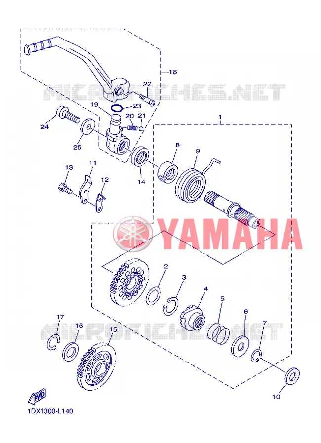 DEMARREUR Yamaha MOTO 450 2013 WRF  WR450F