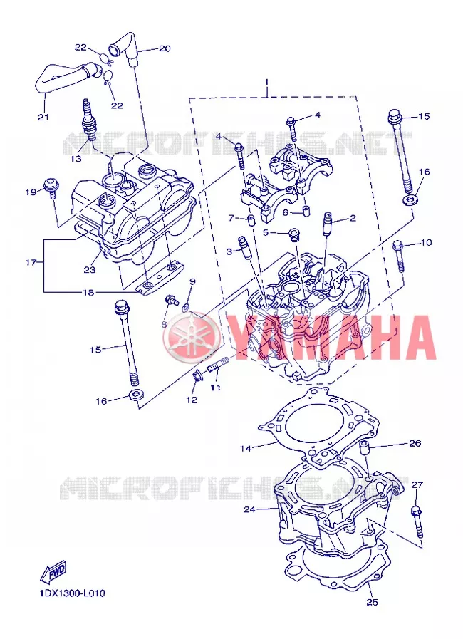 CYLINDRE Yamaha MOTO 450 2013 WRF  WR450F