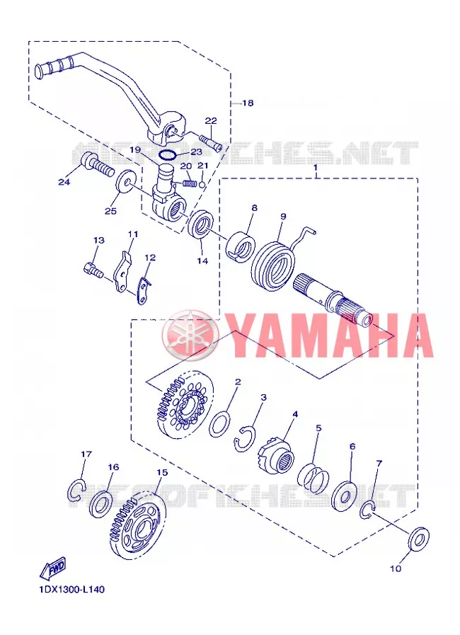 DEMARREUR Yamaha MOTO 450 2013 WRF  WR450F