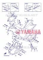 COUVERCLE LATERAL 2 pour Yamaha XJ6 2013