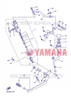 MAITRE CYLINDRE DE FREIN ARRIERE pour Yamaha XJ6 2013