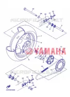 ROUE ARRIERE pour Yamaha XJ6 2013