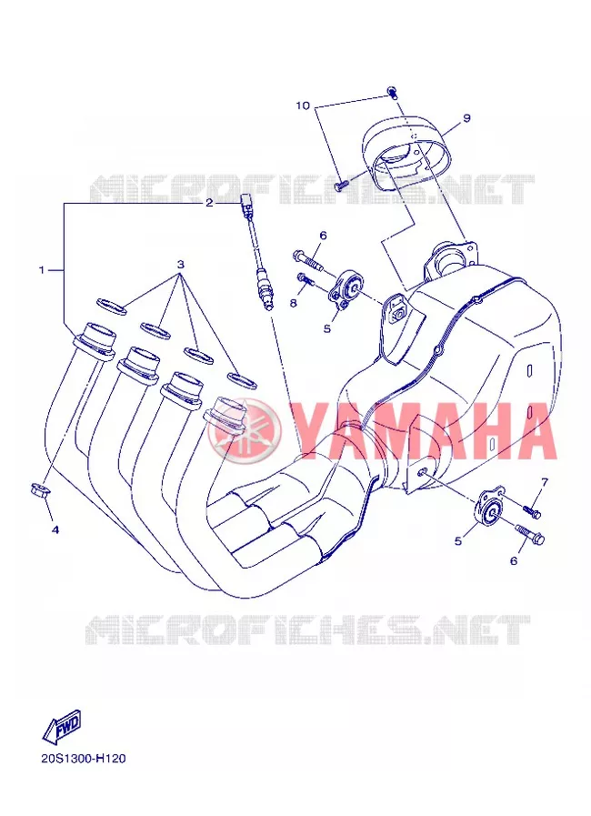 ECHAPPEMENT Yamaha MOTO 600 2013 XJ6  XJ6N