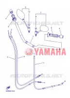 GUIDON ET CABLES pour Yamaha XJ6 ABS 2013