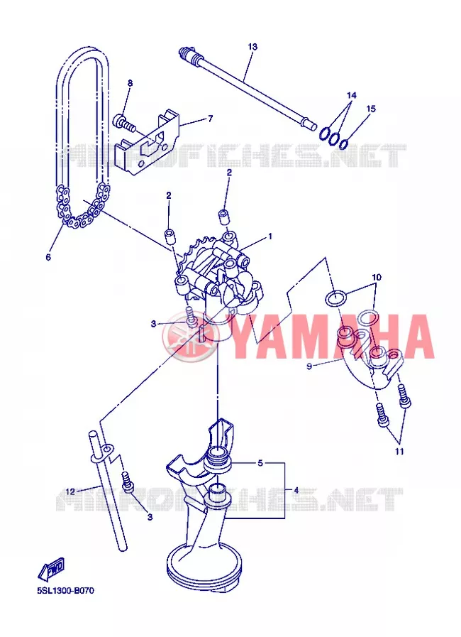 POMPE A HUILE Yamaha MOTO 600 2013 XJ6 ABS  XJ6NA