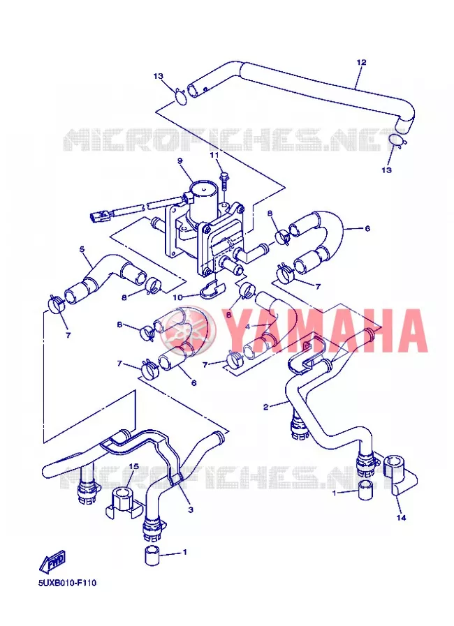 SYSTÈME D'ADMISSION D'AIR AIS Yamaha MOTO 1300 2013 XJR  XJR1300