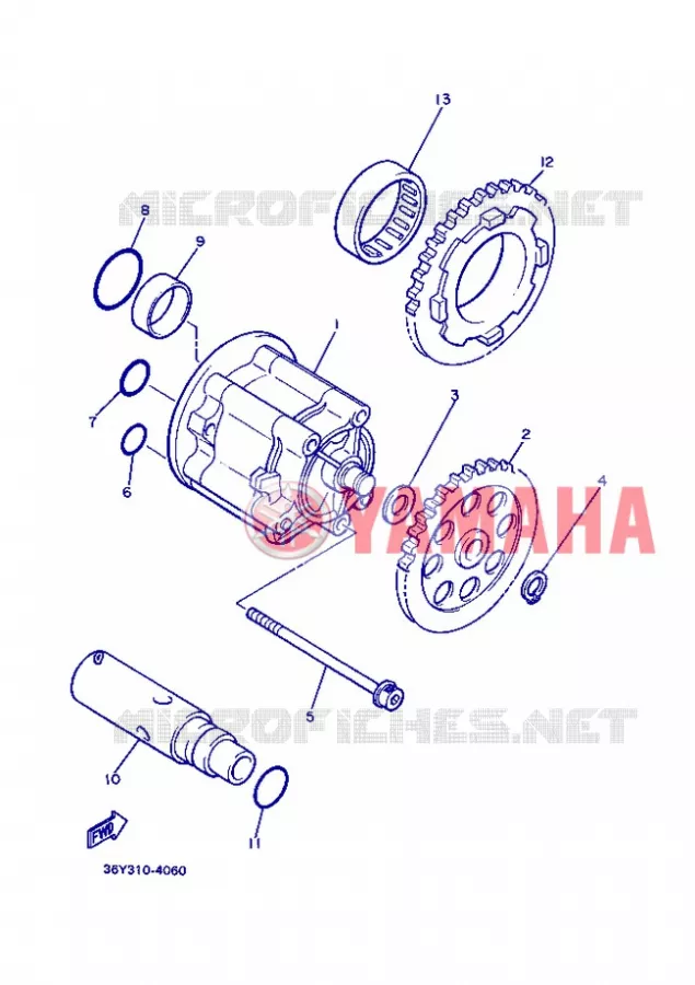 POMPE A HUILE Yamaha MOTO 1300 2013 XJR  XJR1300