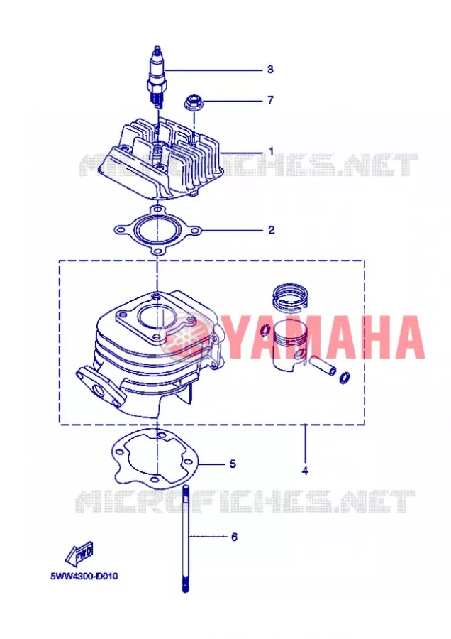 CULASSE Yamaha SCOOTER 50 2013 STUNT SLIDER  EW50N