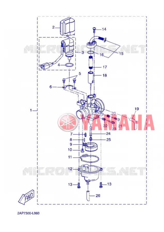 CARBURATEUR Yamaha SCOOTER 50 2013 NEOS  YN50