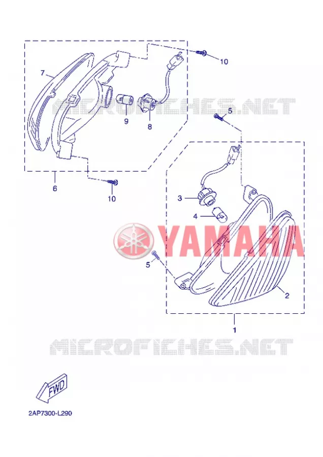 CLIGNOTANT Yamaha SCOOTER 50 2013 NEOS  YN50