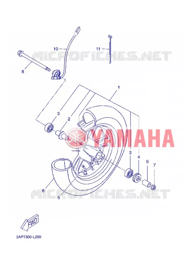 ROUE AVANT Yamaha SCOOTER 50 2013 NEOS  YN50