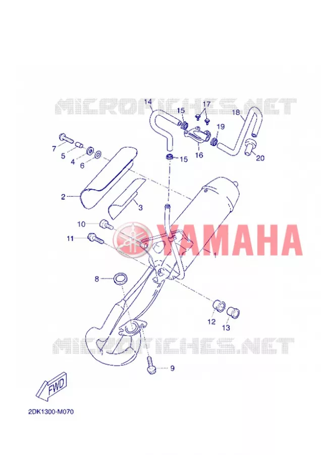 ECHAPPEMENT Yamaha SCOOTER 50 2013 NEOS EASY  YN50E