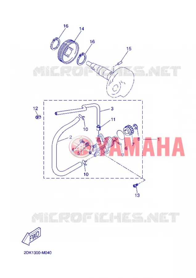 POMPE A HUILE Yamaha SCOOTER 50 2013 NEOS EASY  YN50E