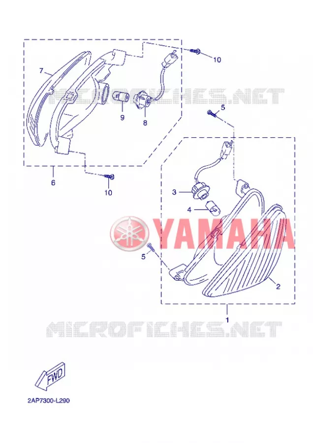 CLIGNOTANT Yamaha SCOOTER 50 2013 OVETTO 4T  YN50F