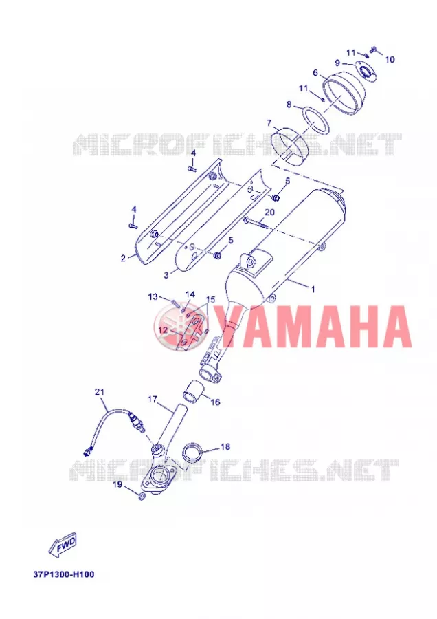 ECHAPPEMENT Yamaha SCOOTER 250 2013 XMAX ABS  YP250RA