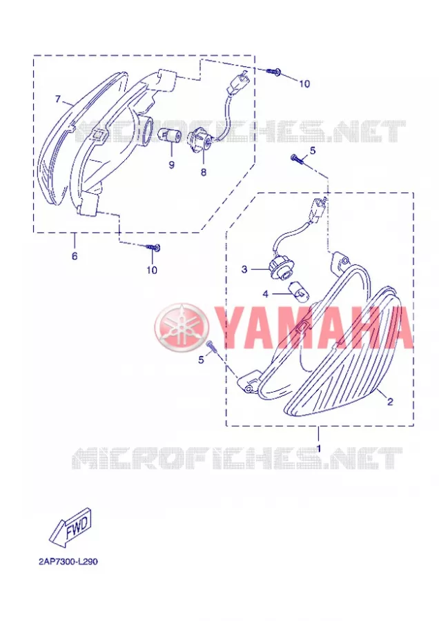 CLIGNOTANT Yamaha SCOOTER 50 2013 NEOS 4T UBS  YN50FU