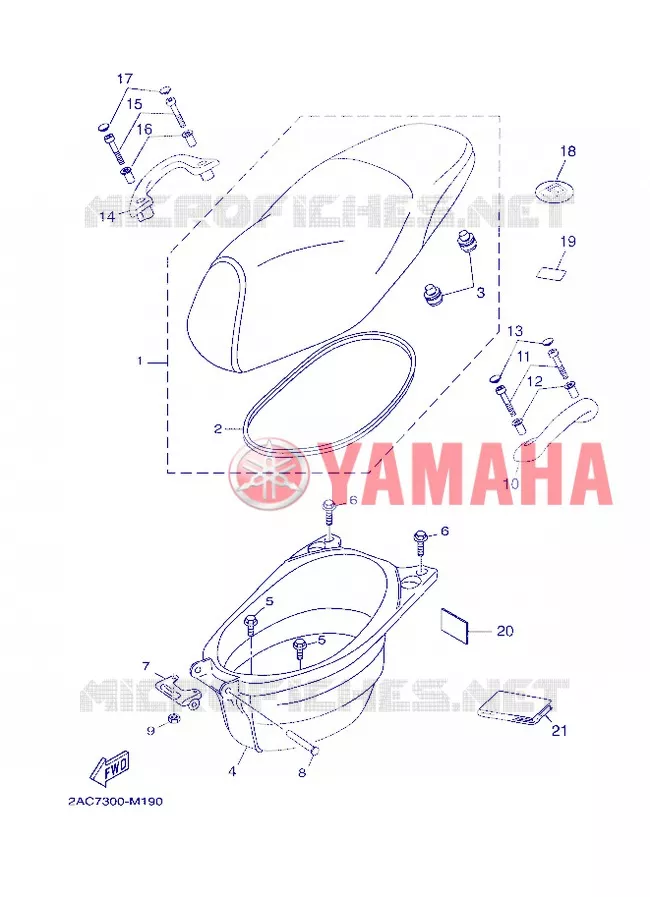 SELLE Yamaha SCOOTER 50 2013 NEOS 4T UBS  YN50FU