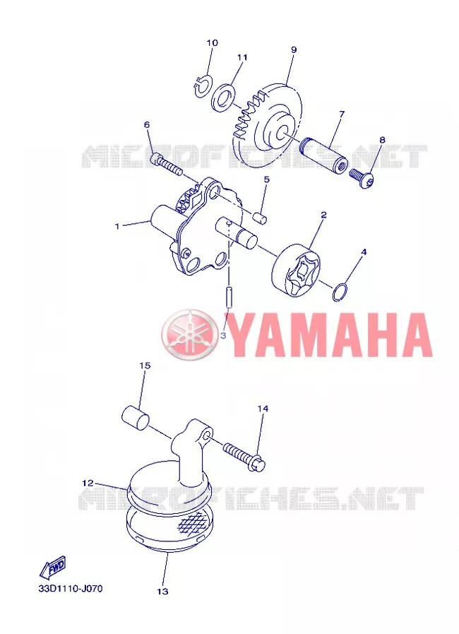 POMPE A HUILE Yamaha MOTO 450 2013 YZF  YZ450F
