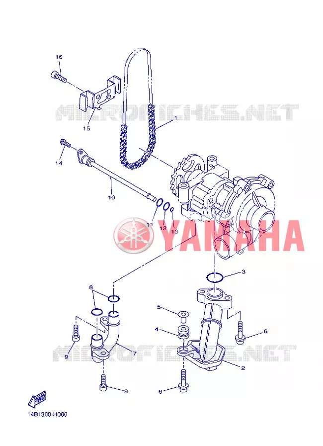 POMPE A HUILE Yamaha MOTO 1000 2013 R1  YZF-R1