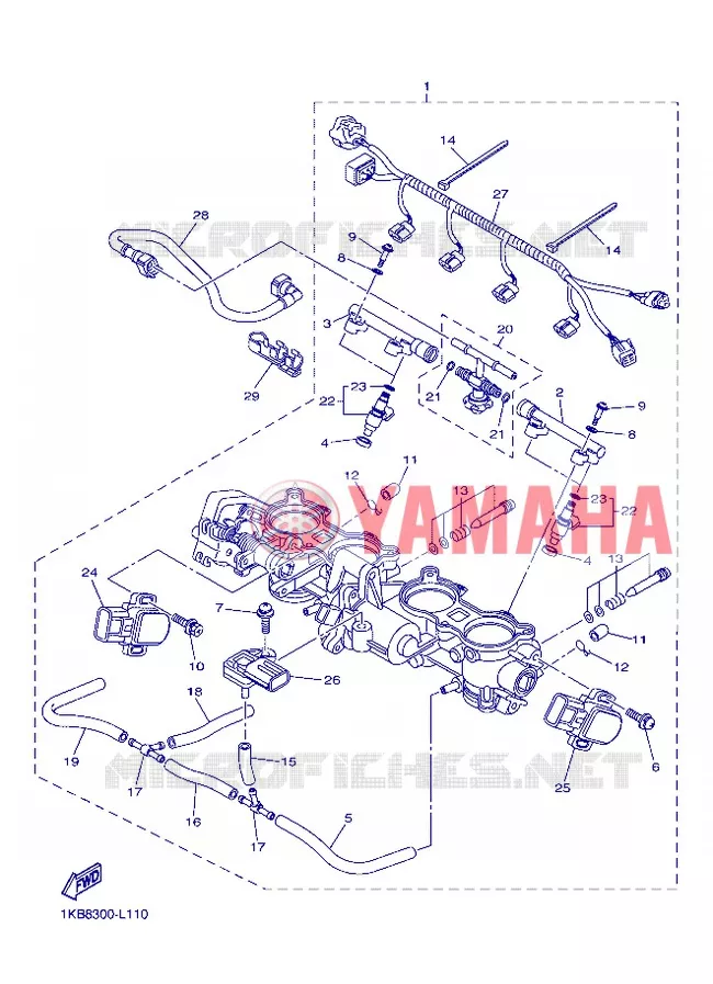 ADMISSION 2 Yamaha MOTO 1000 2013 R1  YZF-R1