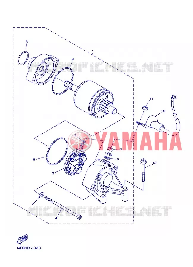 DEMARREUR Yamaha MOTO 1000 2013 R1  YZF-R1