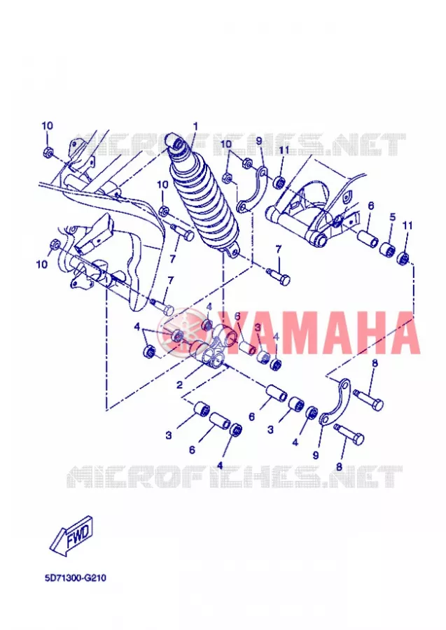 AMORTISSEUR ARRIERE Yamaha MOTO 125 2013 R125  YZF-R125