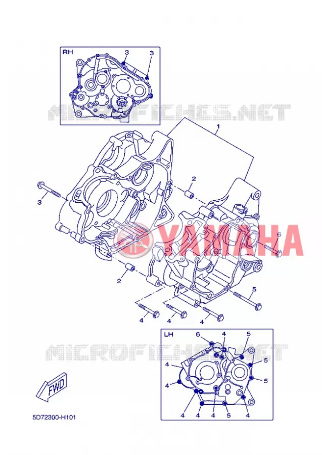 CARTER MOTEUR Yamaha MOTO 125 2013 R125  YZF-R125