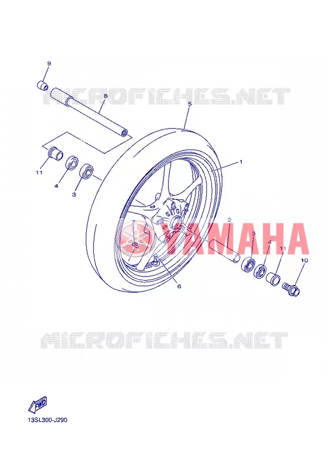 ROUE AVANT Yamaha MOTO 600 2013 R6  YZF-R6