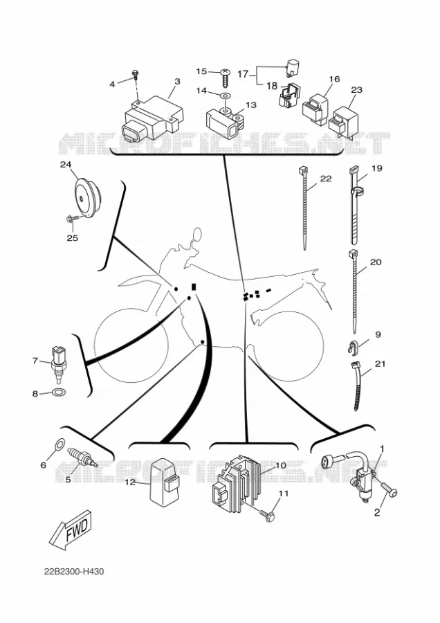 PARTIE ELECTRIQUE 2 Yamaha MOTO 125 2011 WR-R  WR125R