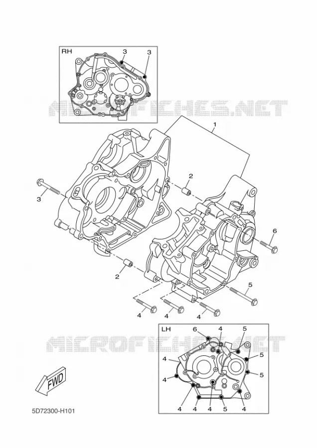 CARTER MOTEUR Yamaha MOTO 125 2011 WR-R  WR125R