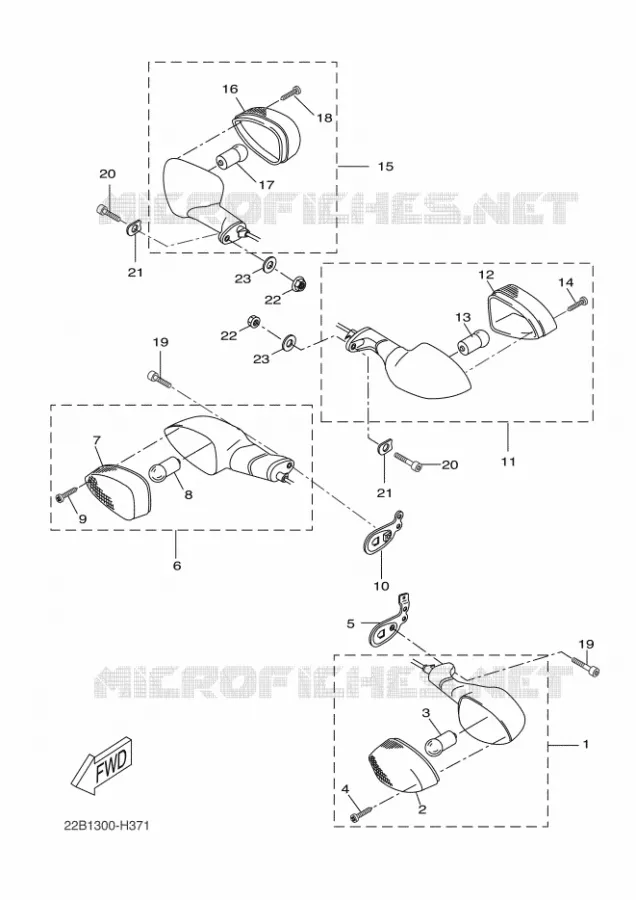 CLIGNOTANT Yamaha MOTO 125 2011 WR-R  WR125R