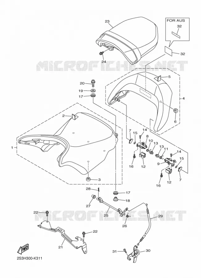 SELLE Yamaha MOTO 1700 2011 VMAX  VMX17VMAX