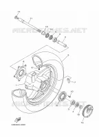 ROUE AVANT pour Yamaha MAJESTY ABS 2011