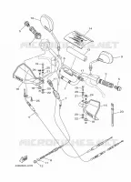GUIDON ET CABLES pour Yamaha YBR 2011