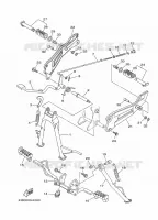 SUPPORT / REPOSE PIEDS pour Yamaha YBR 2011
