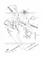 GUIDON ET CABLES pour Yamaha YBR 2011
