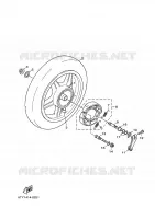 ROUE ARRIERE pour Yamaha CYGNUS 2011