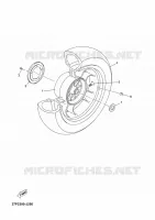 ROUE ARRIERE pour Yamaha XMAX ABS 2012