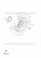 ROUE ARRIERE pour Yamaha XMAX ABS 2012