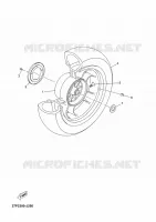 ROUE ARRIERE pour Yamaha XMAX ABS 2012