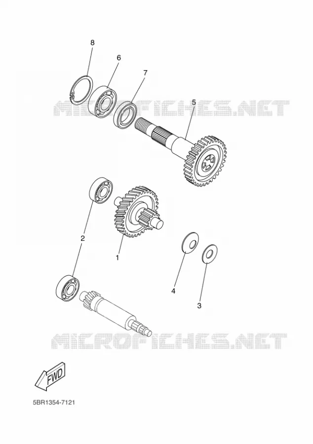 TRANSMISSION Yamaha SCOOTER 50 2012 JOG R  CS50