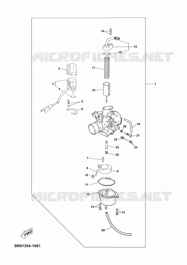 CARBURATEUR Yamaha SCOOTER 50 2012 JOG R  CS50
