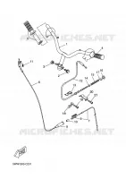 GUIDON ET CABLES pour Yamaha BW'S 2012