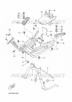 SUPPORT / REPOSE PIEDS pour Yamaha BOOSTER 2013